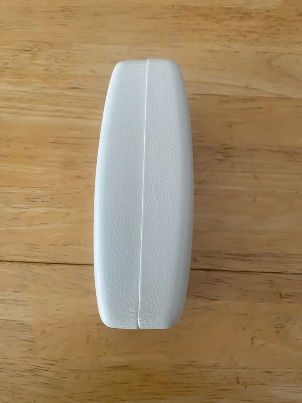 Versace White Leather Eyeglass/Sunglass Case